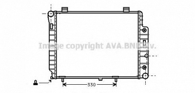 AVA QUALITY COOLING msa2156 -  Радиатор, охлаждение двигателя